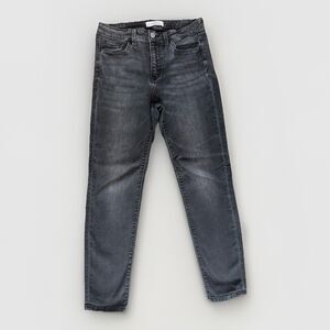 Flying Monkey Super Soft Black Mid Rise Skinny Ankle Denim Jeans Size 28